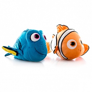 Плюшевый подводный обитатель 15 см. из серии «В поисках Дори», озвученный (Bandai, 36530)